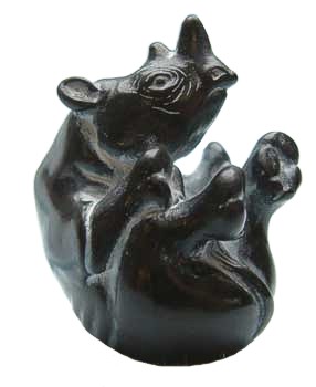 Rhino Palm Charm - Ebony
