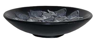 Black Marble Bowl - Small