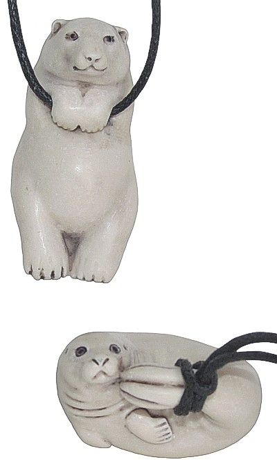 Seal And Bear Pendants