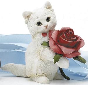 Kitten With Rose