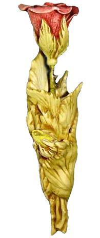 Elegance Vase - Small - Yellow Buds