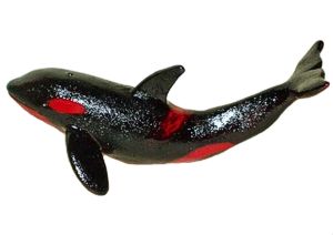 Killer Whale - Netsuke - Flamb�