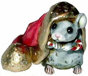 A Creature Was Stirring - Red With Grey Mouse