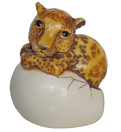 Leopard Cub In Egg