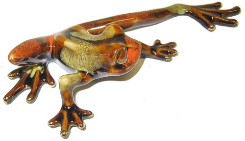 Small Citrus Green / Brown Frog