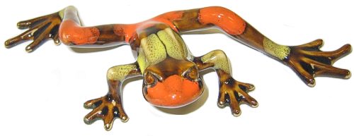 Small Citrus Green / Brown Frog