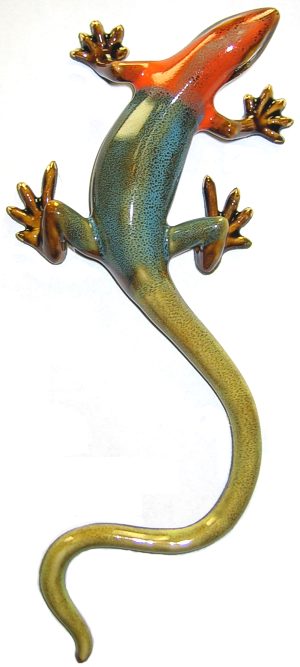 Multi-Color Gecko Wall Plaque