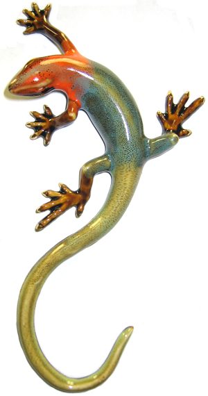 Multi-Color Gecko Wall Plaque