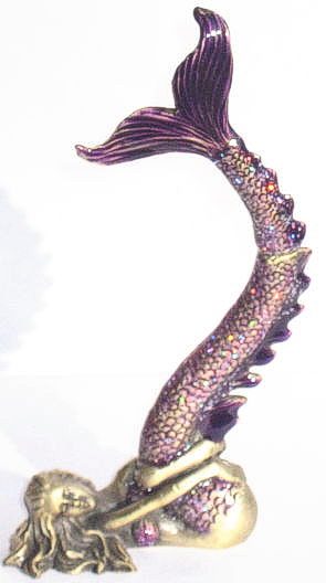 Purple w/ Glitter Mermaid - Ring Holder