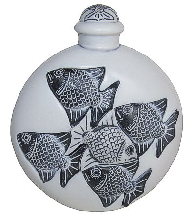 White Marble Perfume Bottle