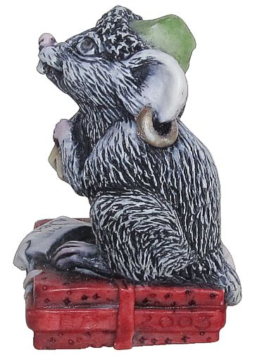 Kringle The Christmas Mouse - Black w/ Red Package