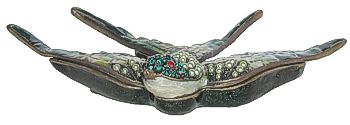 Green Bird - Jeweled Box